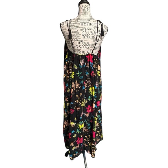 H&M Conscious Womans 6 babydoll neck Tropical Floral Goth Fairy Y2K Boho HOCO - Picture 3 of 8